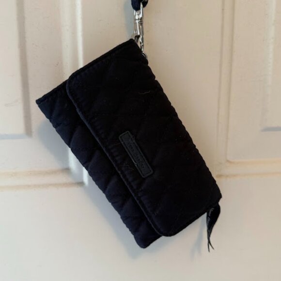 Vera Bradly Wallet with lanyard deep navy blue - Picture 10 of 14
